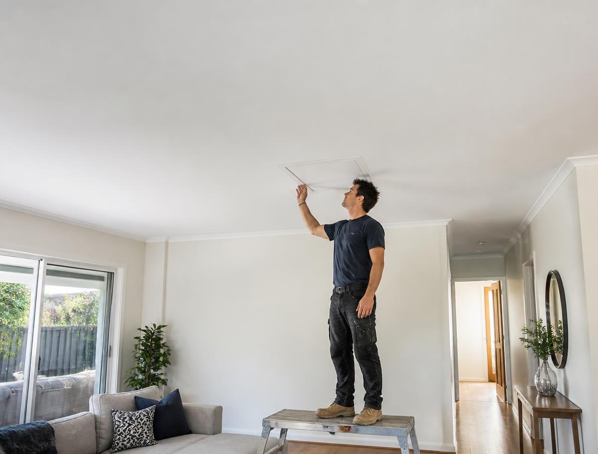 Finished ceiling repairs